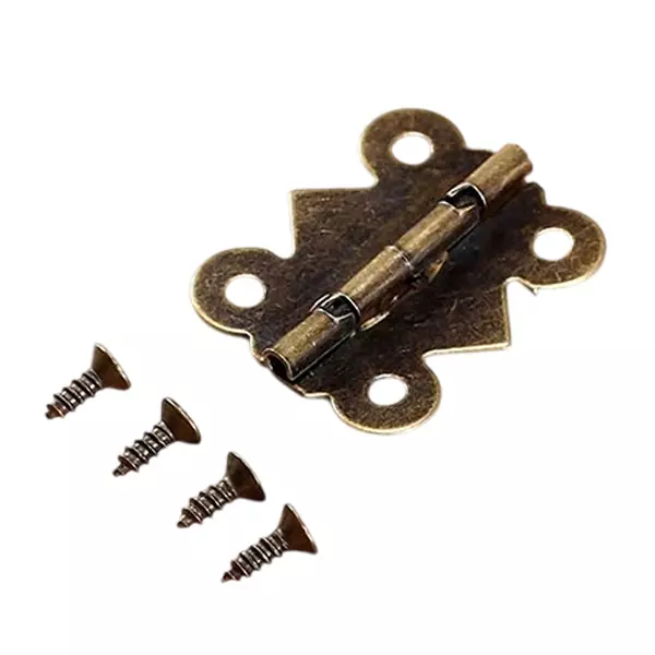 MED BUDDY Butterfly Hinges 1 inch (25 mm) Bronze, (Pack of 20 Pcs)