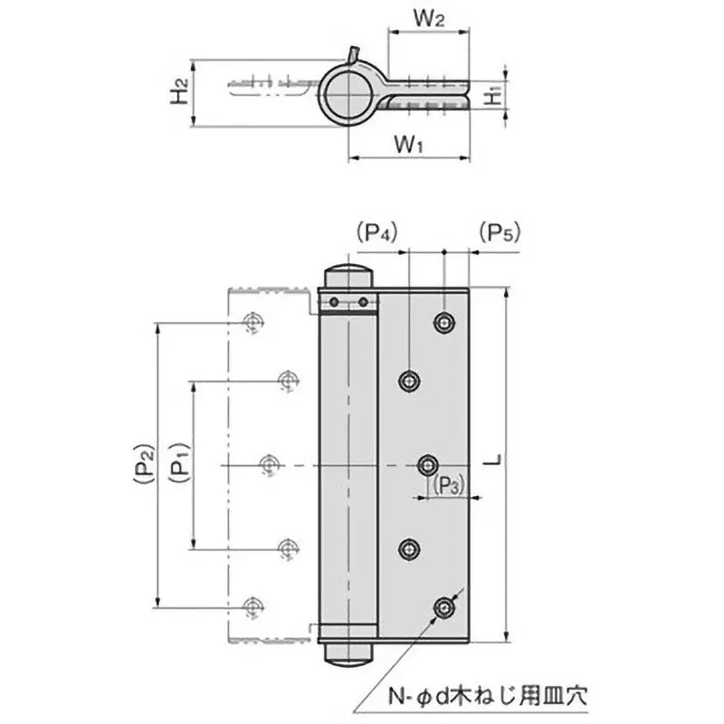 TAKIGEN Stainless Steel Free Hinge Single Opening 600 g, B-1118-H-1 (old number B-1118-1 Katabiraki)