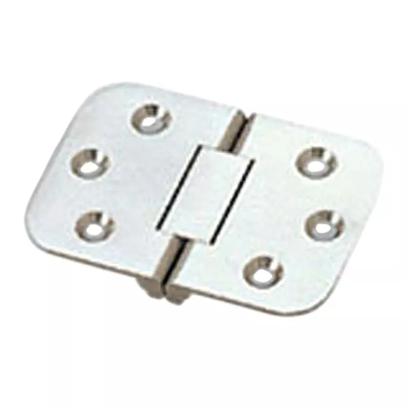 TAKIGEN Brass Bi-axial Hinge Hairline Finish White Bronze L50xW72xt2 mm, B-213-1A-WB