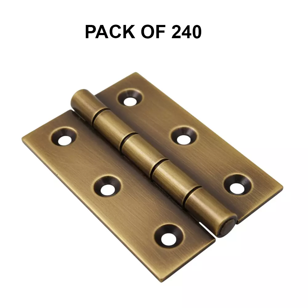 Cozi Gold Concealed Butt Hinges 4 inch x 12 Gauge Antique (Pack of 240)