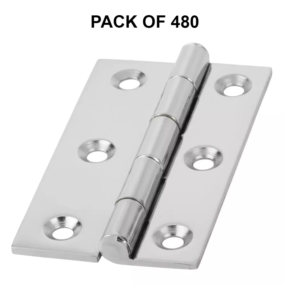 Cozi Gold Heavy Cut Hinges Premium & Concealed 100 x 19 x 13 mm Silver (Pack of 480)