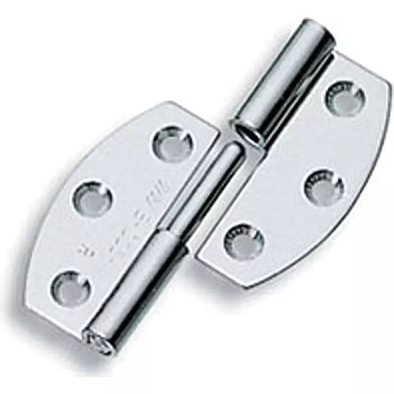 TAKIGEN Stainless Steel Oval Type Insertion/Extraction Hinge Mirror Buffing, B-1005-1-R