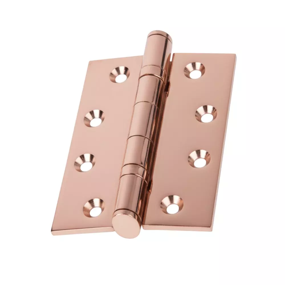 Cozi Gold Double Ball Bearing Hinges Premium 101.6 × 76.2 mm Size & 2.5 mm Thickness Rose Gold (Pack of 180)