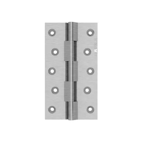 Hafele Brass Railway Hinge for Wooden Door 5 Knuckle Size 125x28x28x4 mm Satin Nickel Finish, 926.31.650