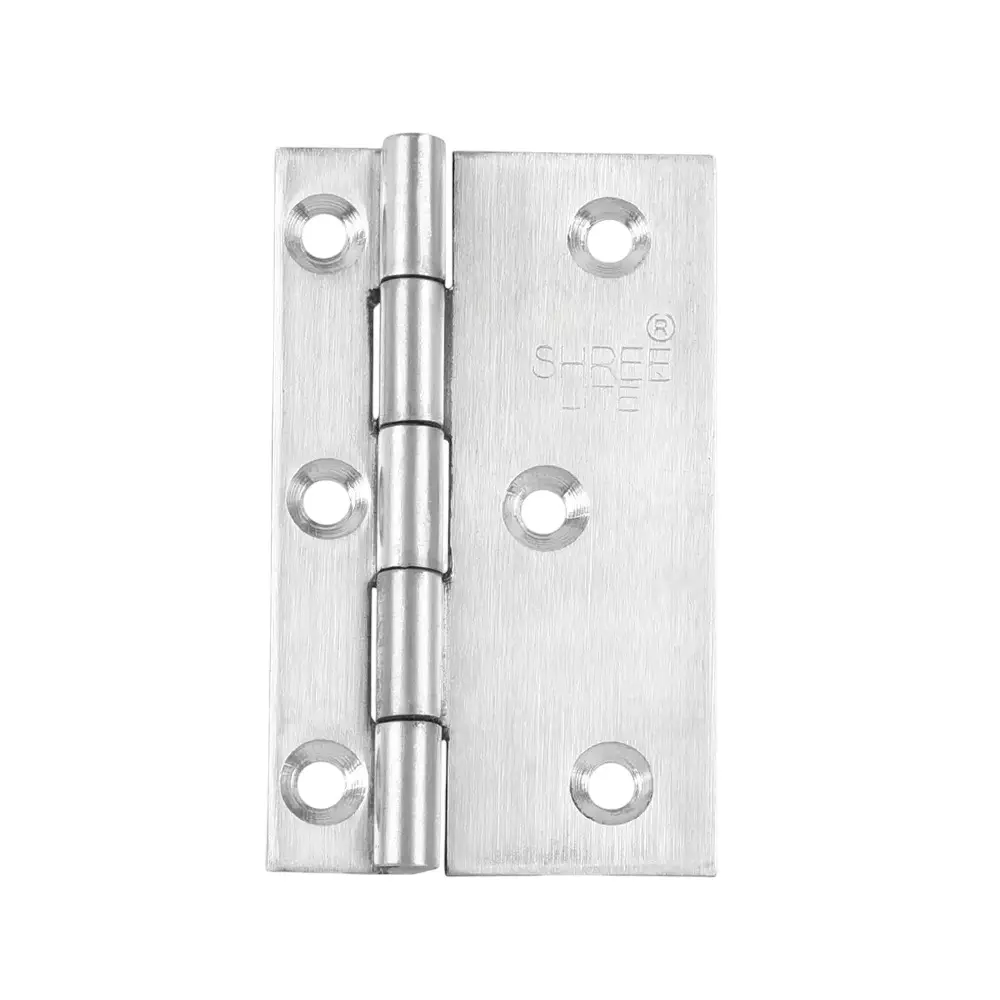 Shreelite Butt Door Hinges 60x27x10 mm Stainless Steel Matt Finish, 6027107001