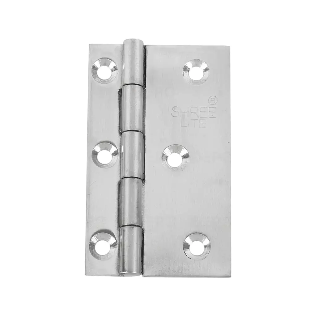 Shreelite Butt Door Hinges 60x27x10 mm Stainless Steel Matt Finish, 6027107001