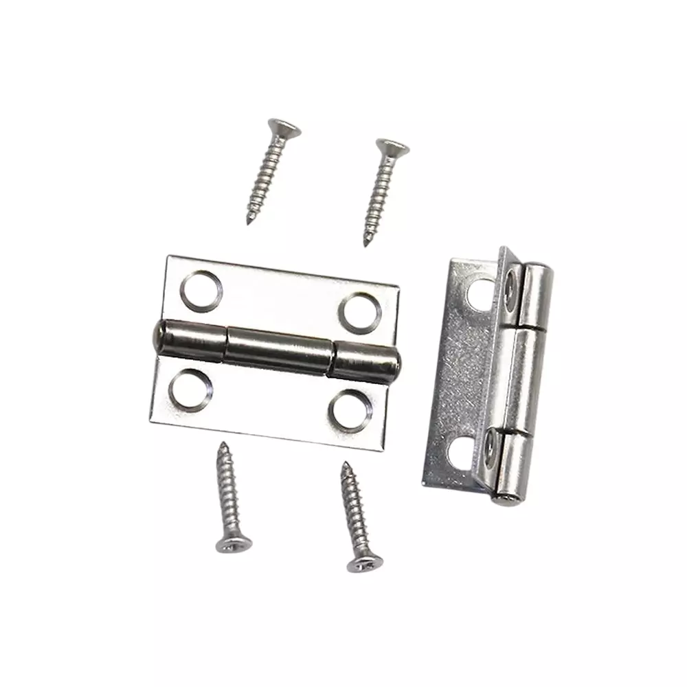 MED BUDDY Butt Hinges for Cabinet Gate Closet Furniture Door Window and Wooden Box Chest 2 inch (50 mm) (Pack of 20 )