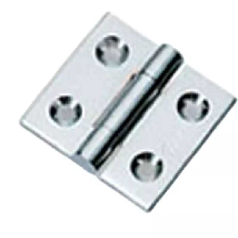 TAKIGEN Brass Drawing Flat Hinge Chrome Plating, B-202-1