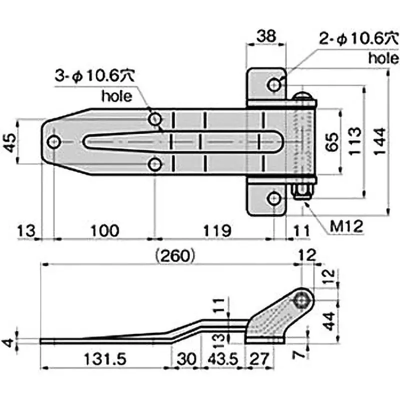 takigen-leaf-hinge-stainless-steel-electrolytic-polishing-fb-1880-1