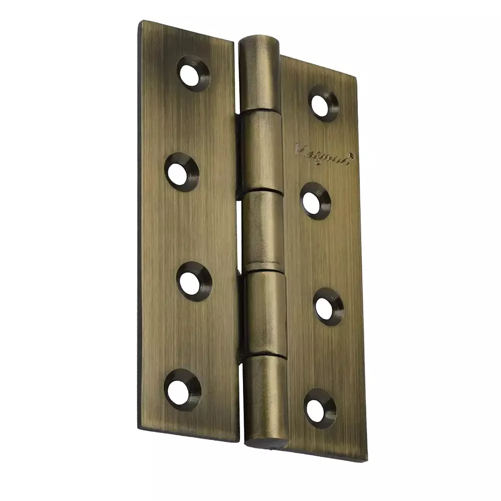 Magmus Butt Hinges Welded Soft Movement 100 mm (4 Inch) Stainless Steel Antique Brass Finish, 100157.02