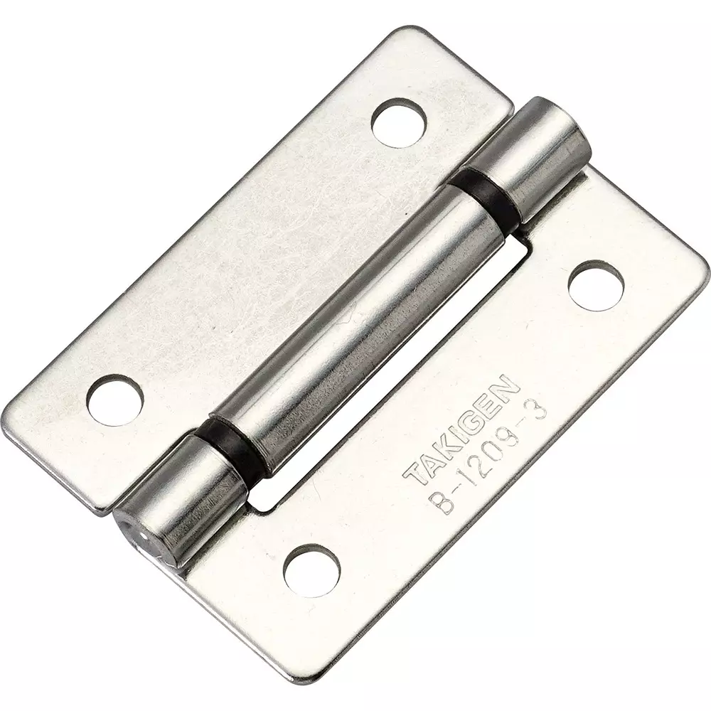 TAKIGEN Stainless Steel Flat Torque Hinge Gloss Barrel Polishing, B-1209-3