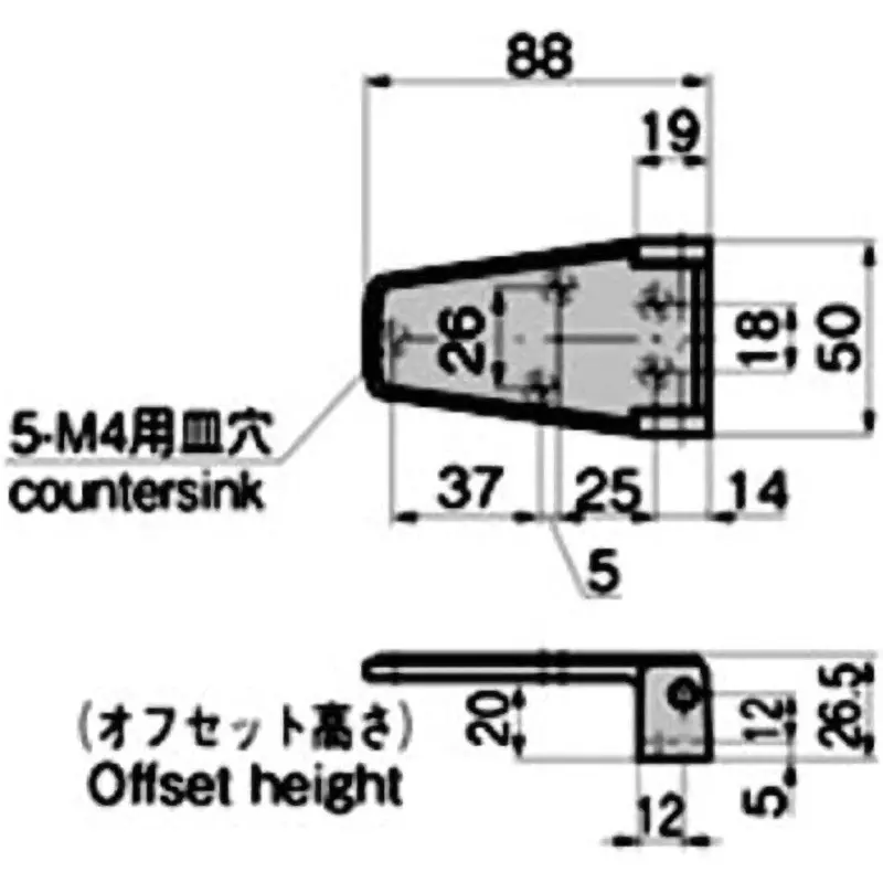 TAKIGEN Leaf Hinge Zinc Alloy Chrome Plating, FB-733