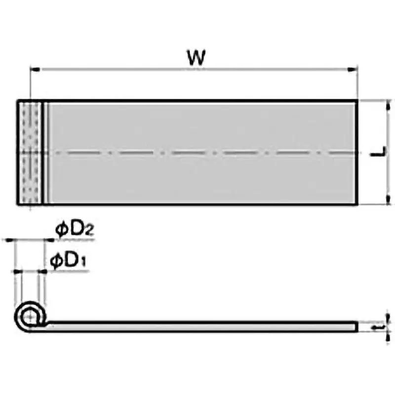 TAKIGEN Hinge Black Skin (Fabric) Finish Φ6x12 mm (D1xD2) for Processing, B-546-4