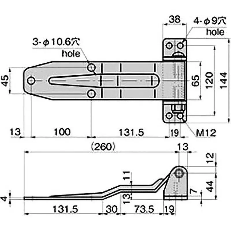 takigen-leaf-hinge-stainless-steel-electrolytic-polishing-fb-1880-2a