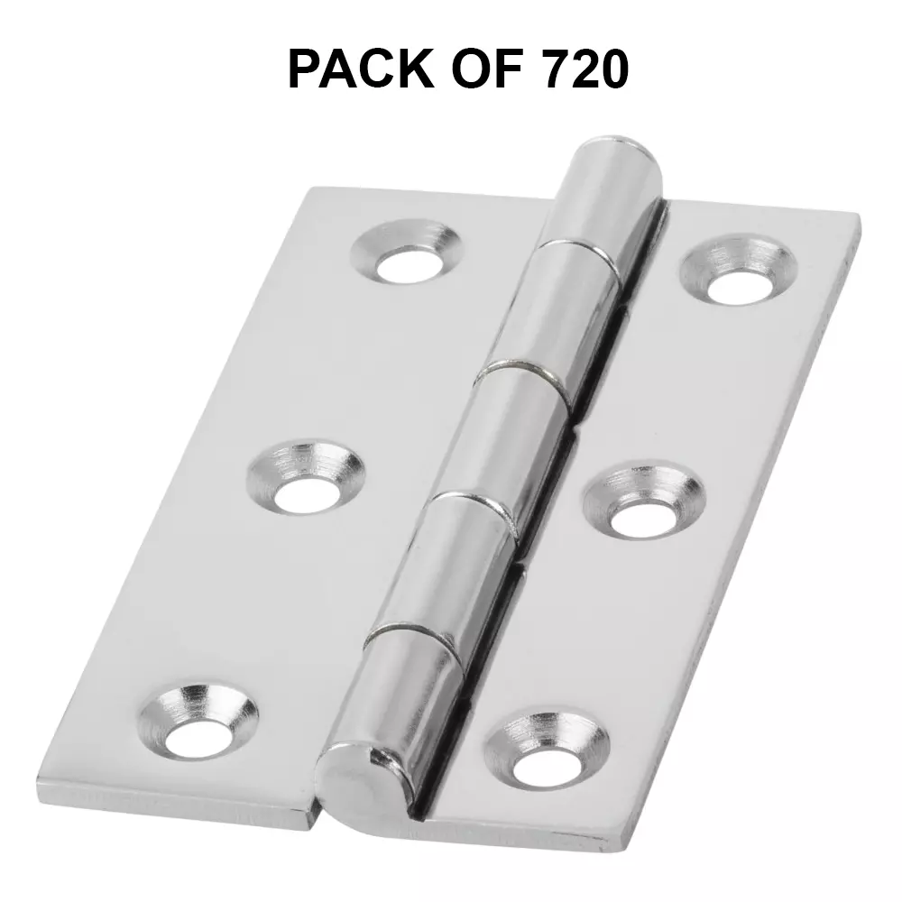Cozi Gold Heavy Cut Hinges Premium & Concealed 75 x 19 x 13 mm Silver (Pack of 720)