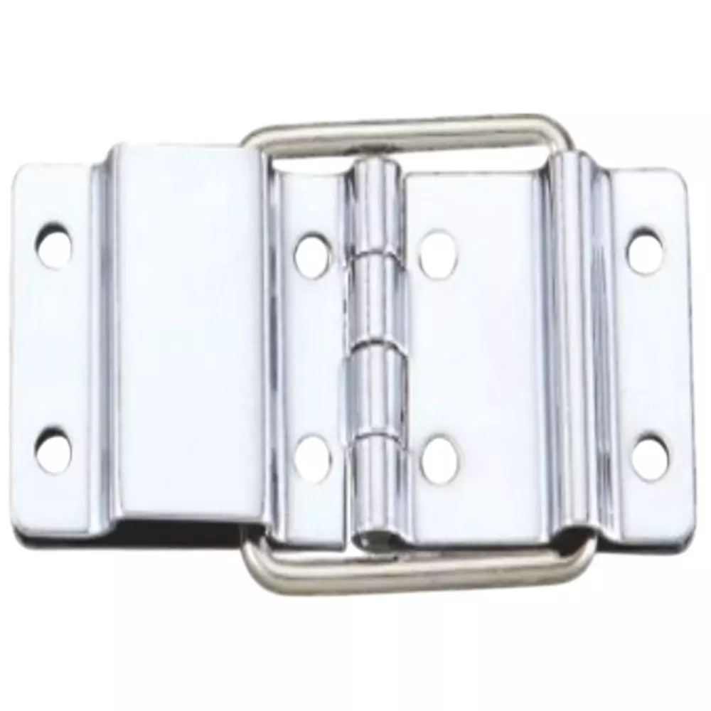 Le CAM Hinge 8 Hole Zinc For Flight Case Silver Small, HIN 03