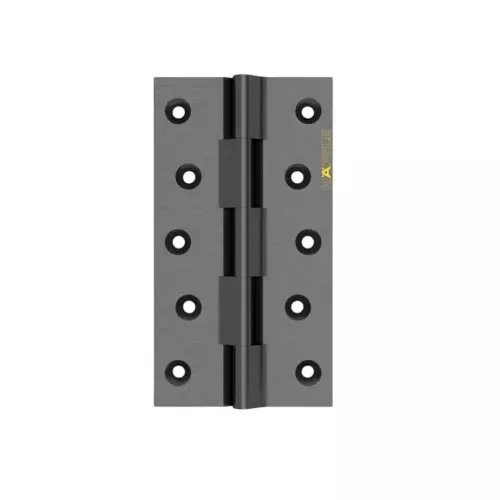 Hafele Brass Railway Hinge for Wooden Door 5 Knuckle Size 125x38x38x4.5 mm Anthracite Finish, 926.31.668