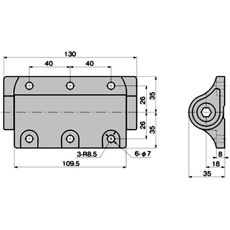 TAKIGEN Damper Hinge Zinc Alloy Black Paint Finish, B-879-0H