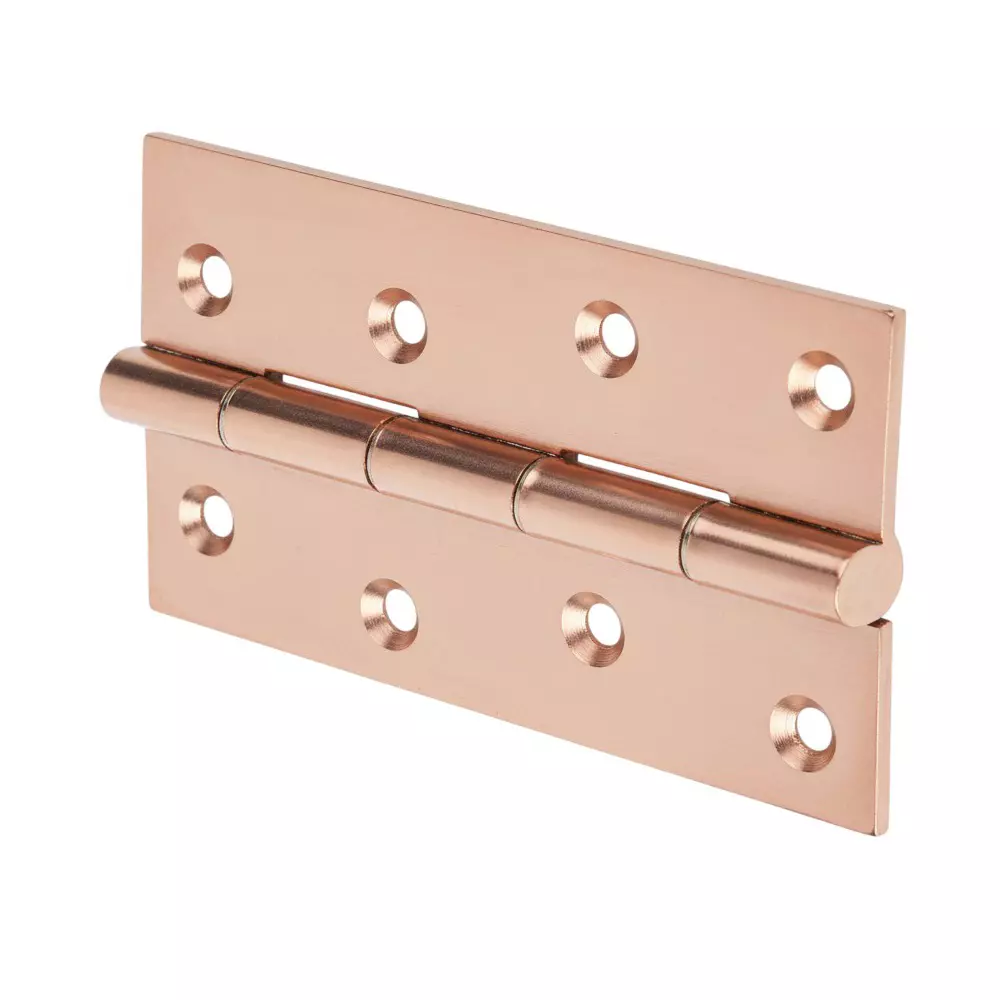 Cozi Gold Butt Hinges Premium & Concealed 4 inch x 10 Gauge Rose Gold (Pack of 180)
