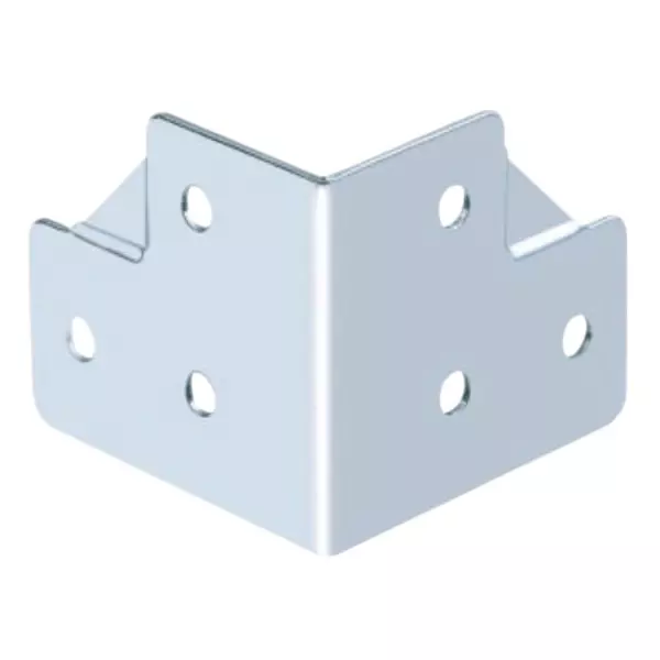 Le CAM L Corner Hinge 6 Hole Chorme Finish For Flight Case Silver, LP004