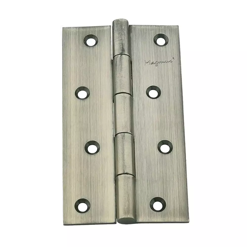 Magmus Butt Hinges Welded Soft Movement 125 mm (5 inch) Stainless Steel Antique Brass Finish, 100162.02