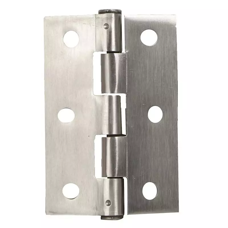 GENERIC AS Trader Window Door Butt Hinge 3 Inch X 16 Guage / 1.75 mm Thickness Riveted Type (Pack of 6)