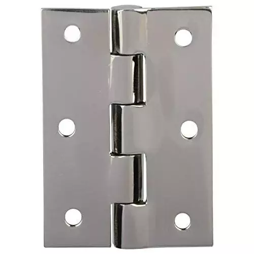 GENERIC Titanium Series Heavy Duty Butt Hinges Stainless Steel Platinum Finish 3 Inch x 12 Gauge 2.5 mm Thick (Pack of 20)