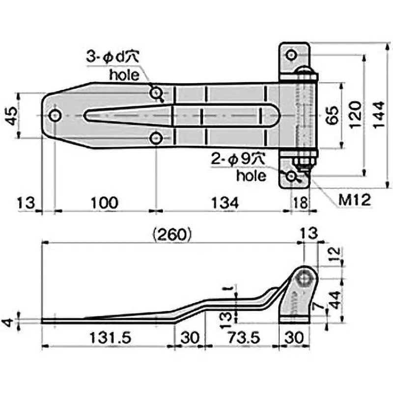 takigen-leaf-hinge-stainless-steel-electrolytic-polishing-115-kg-fb-1880-2b