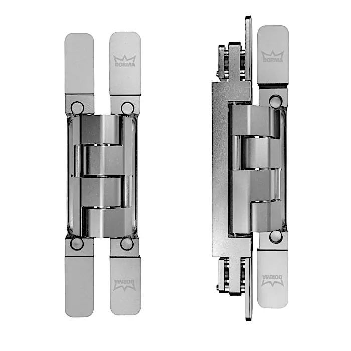 DORMA 3 D Concealed Hinges Stainless Steel Satin Finish 120 Kg Load Capacity, 30160
