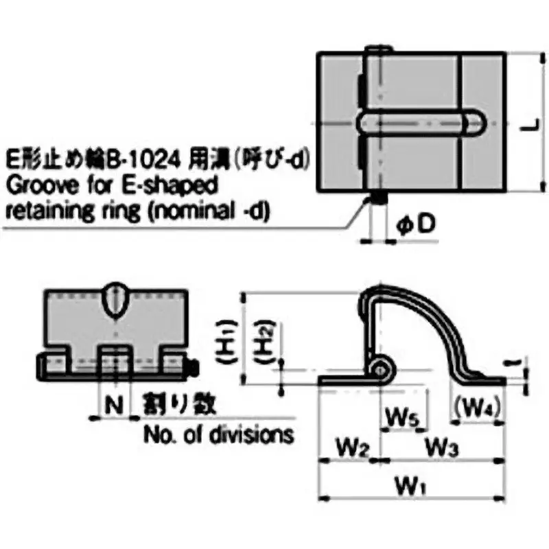 TAKIGEN Concealed Hinge Type 1 (Detachable Type) 65 mm Length, B-8-1-picture-26