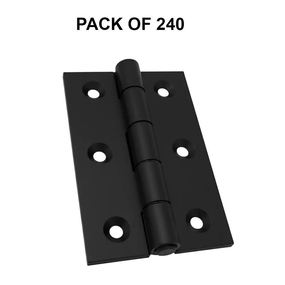 Cozi Gold Medium Butt Hinges Premium & Concealed 5 inch x 14 Gauge Black (Pack of 240)
