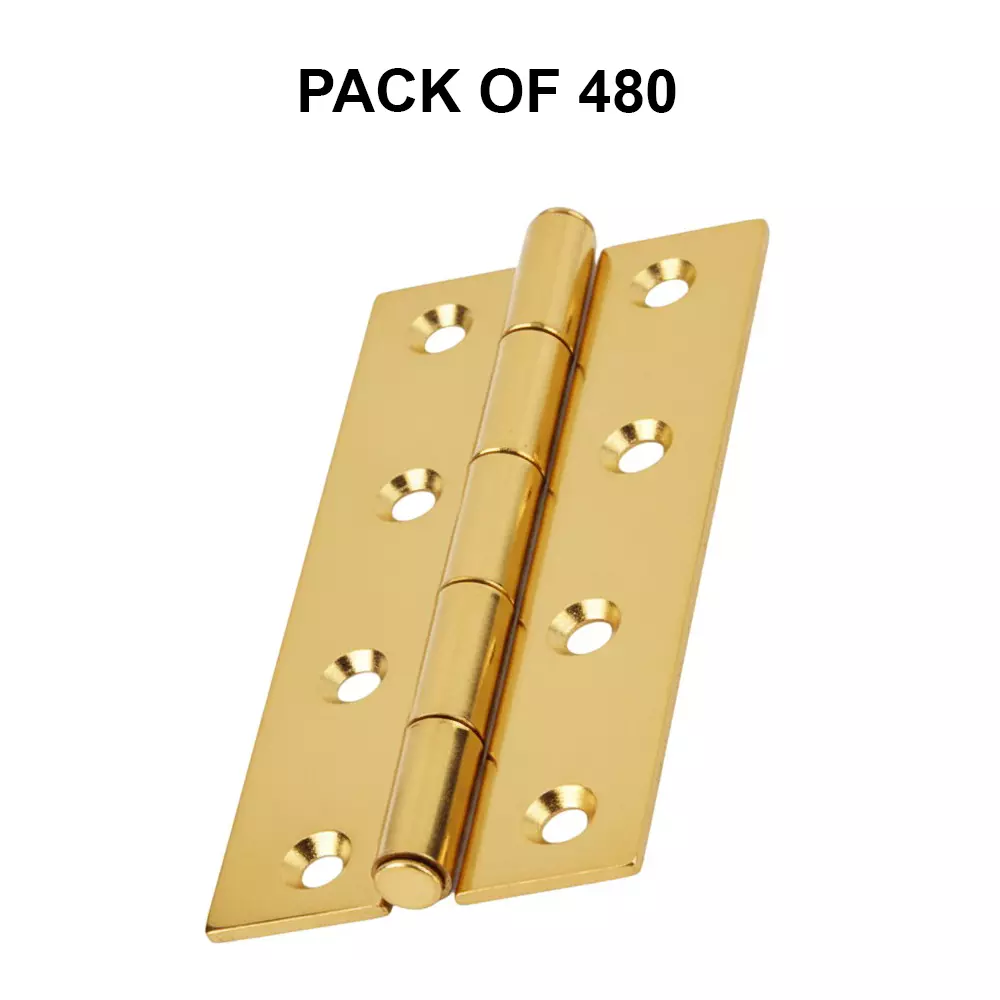 Cozi Gold Heavy Narrow Hinges Premium & Concealed 100X 19X 19 mm Gold (Pack of 480)