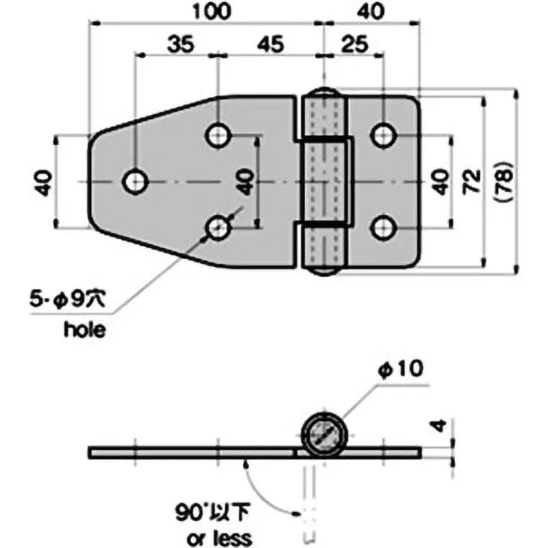 takigen-stainless-special-car-hinge-61114603