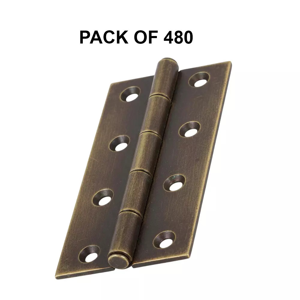 Cozi Gold Heavy Narrow Hinges Premium & Concealed 75X 25 X 25 mm Antique (Pack of 480)