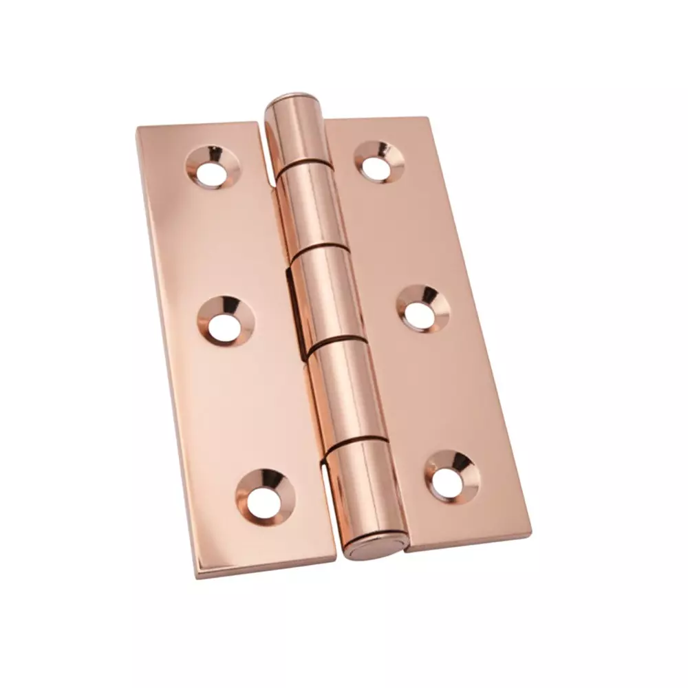 Cozi Gold Medium Butt Hinges Premium & Concealed 3 inch x 16 Gauge Rose Gold (Pack of 480)