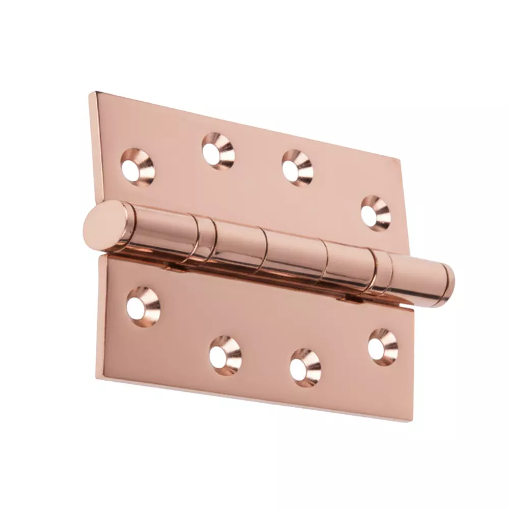 Cozi Gold Double Ball Bearing Hinges Premium 127 × 76.2 mm Size & 2.5 mm Thickness Rose Gold (Pack of 180)