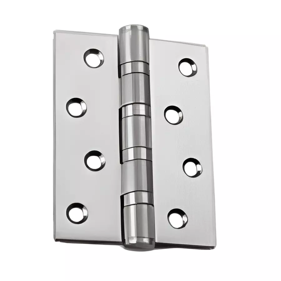 GEZE 4 Ball Bearing Hinge with Screw, Size 5 inch x 3 inch x 3 mm, Stainless Steel 304 Body and SS Finish, 8115604