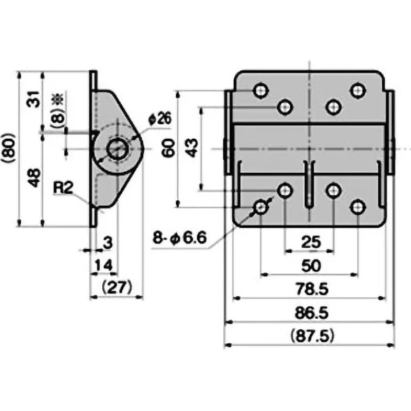 TAKIGEN Damper Hinge Zinc Alloy Barrel Polishing, B-153