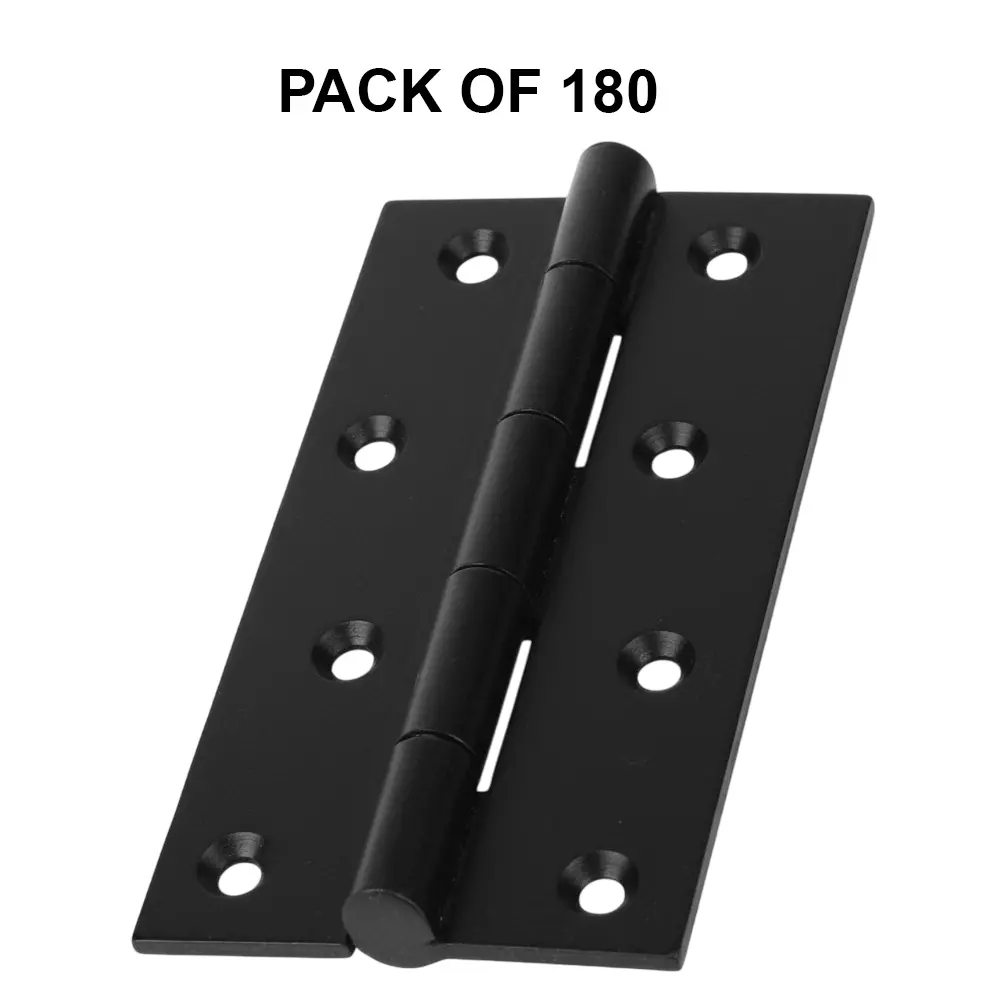 Cozi Gold Butt Hinges Premium & Concealed 6 inch x 10 Gauge Black (Pack of 180)