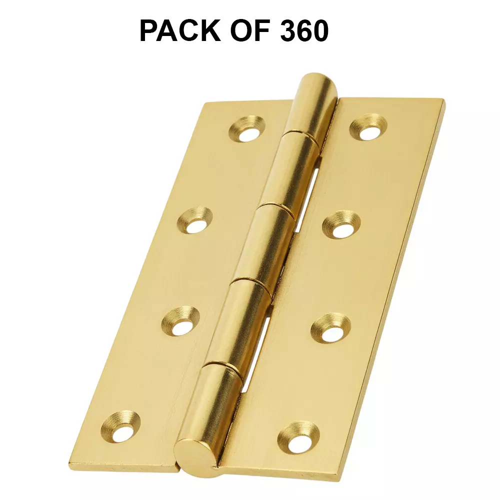 Cozi Gold Butt Hinges Premium & Concealed 3 inch x 12 Gauge Gold (Pack of 360)