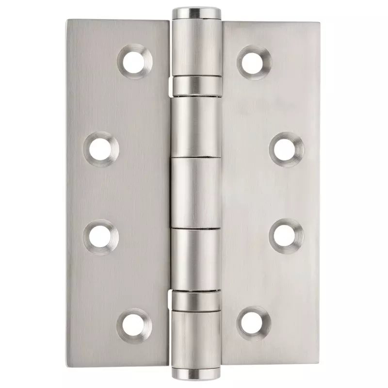 Quba Double Ball Bearing Hinges SS Finish 4 inch X 3 inch X 2.5 mm, Q-SSBB-002