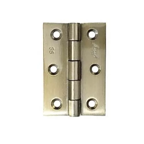 GODREJ Door Hinge Plain Joint Stainless Steel 125 mm (5 inch) Size 14 Gauge Antique Brass Finish, 9400