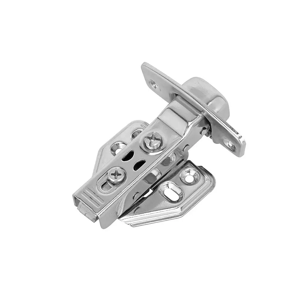 MED BUDDY Hydraulic Cabinet Hinge Clip-on Soft Close Concealed, 8 Crank- Half Overlay (Pack of 2 Pcs)
