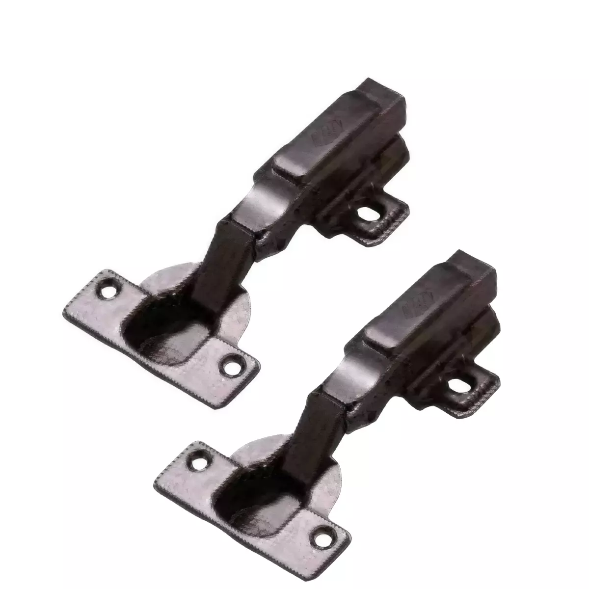 Ebco Thick Door Hinge 40 mm Soft Close, Gun Metal Finish, Size 40 mm (Set of 2)