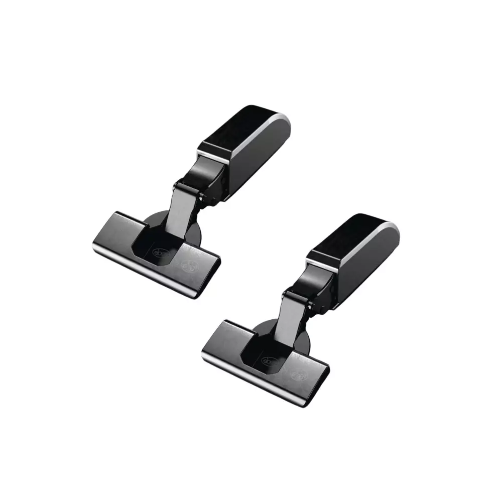 Ebco E Soft Linear Hinge 3D Max Half Overlay With Linear Mounting Plate Gun Metal Finish, Door Thickness 18-27 mm, ESL2-3DM-GM (Set of 2)