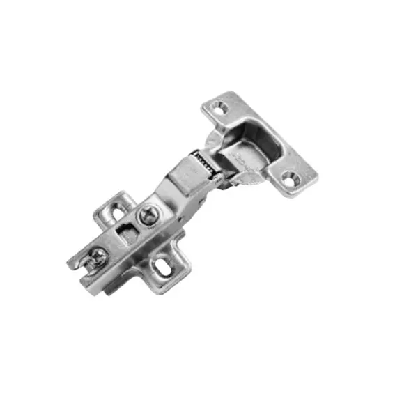 OZONE Soft Close Screw-On Concealed Hinge Half Overlay Cabinet Hinge 2-Hole Nickle Plated, OEC451-SO-B2S-SC C8 NP