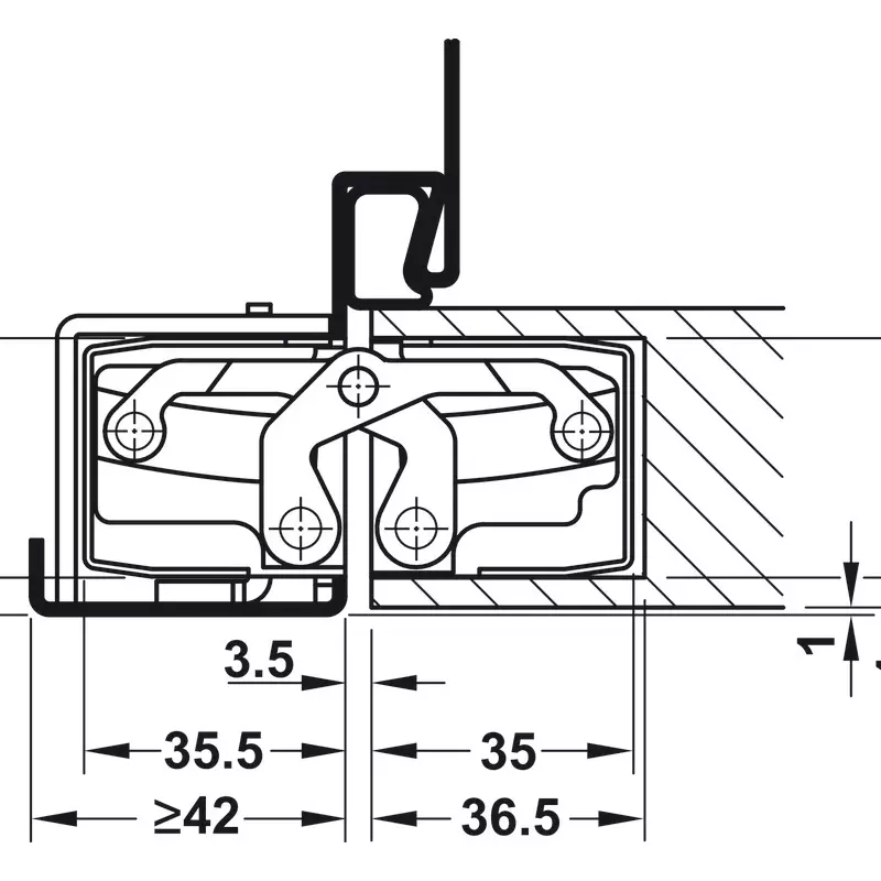 hafele-3d-concealed-hinge-te540-series-180-opening-angle-din-leftright-mounting-black-matt-finish-suitable-for-flush-doors-up-to-120-kg-92417237
