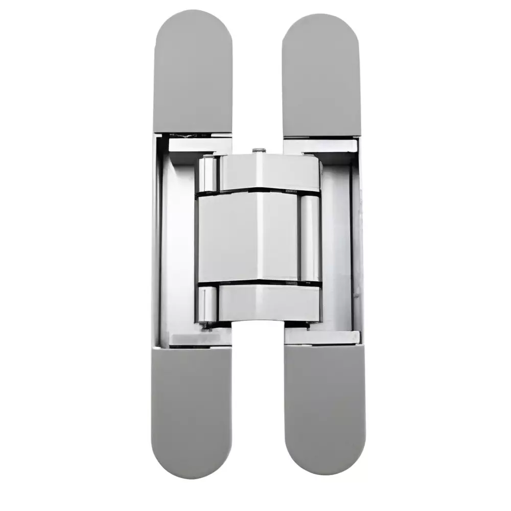 GEZE 3D Adjustable Concealed Hinge with Screw, Size 160/30 - 80 Kg, Zinc + Aluminium Body and AL/SS Finish, 8115609