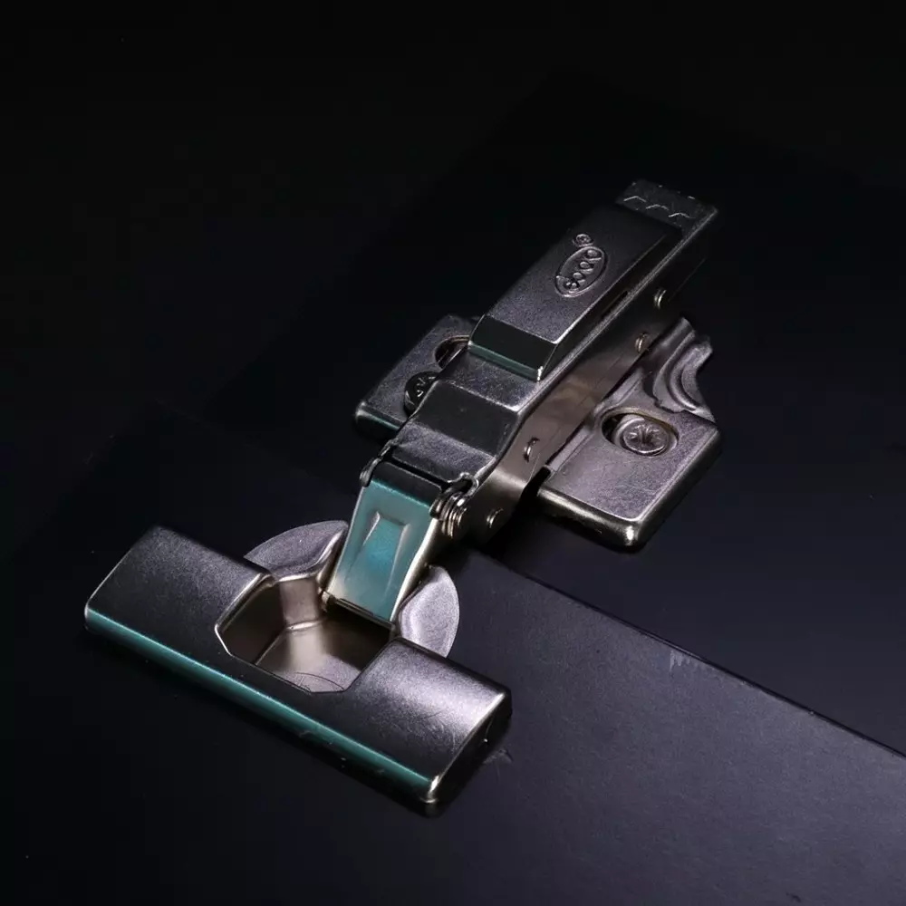 Ebco 3D Max Slow Motion Hinge Gun Metal Finish, 18-27 mm Door Thickness, Inset, HSM3-3DM-GM (Set of 2)