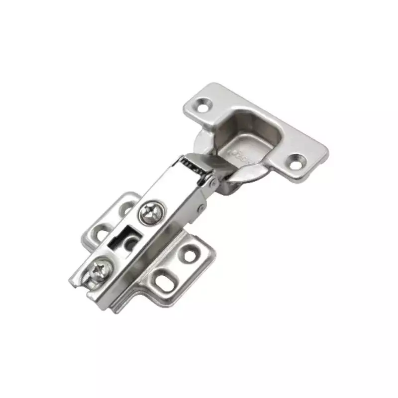 OZONE Auto-Close Concealed Full Overlay Cabinet Hinge 4-Hole Screw-On Design 14-22 mm Door Thickness Nickel Plated, EC351-SO-A4S C0 NP